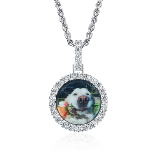 YT aporro Custom Round Photo Pendant