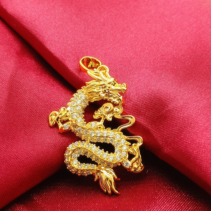 YT Good luck dragon necklace