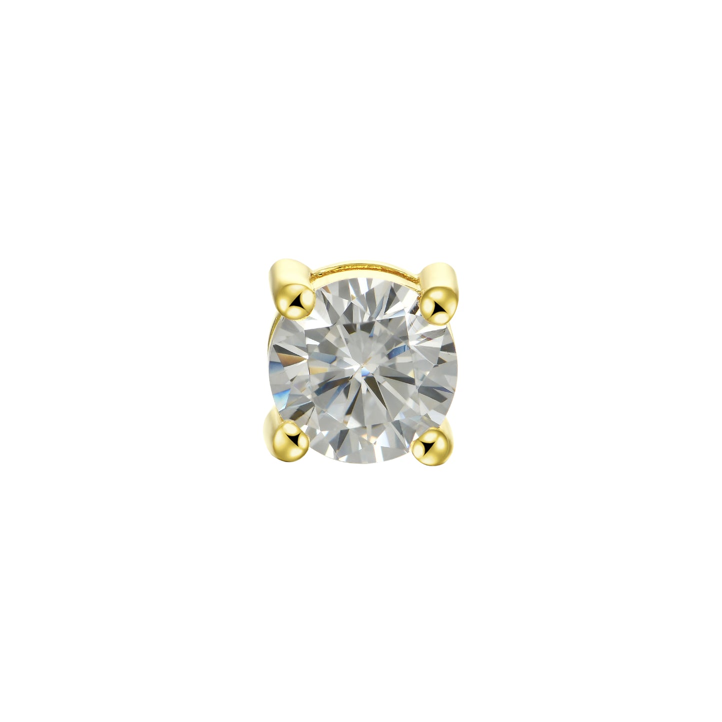 YT Aporro Round Cut Stud Earring