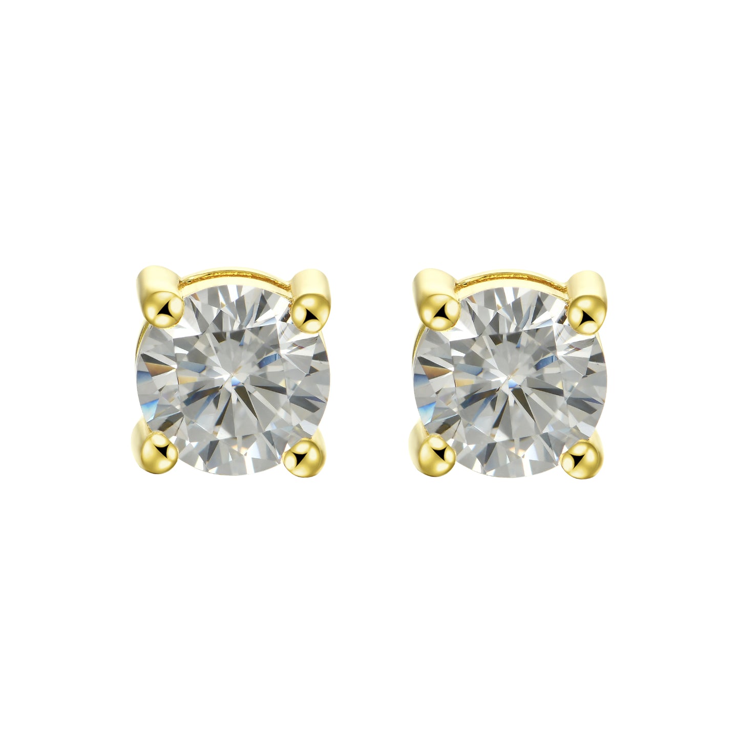 YT Aporro Round Cut Stud Earring