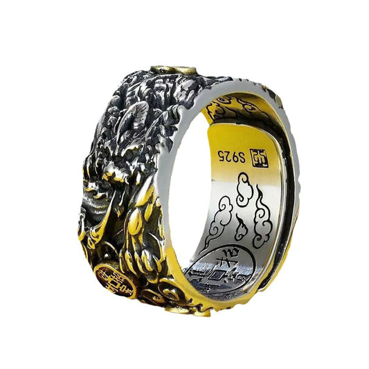 YT Money brave auspicious cloud fortune ring